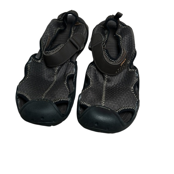 Crocs Men\'s Swiftwater Casual Sandal, Espresso/Espresso Size 8